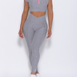 Bombshell Brazilian contour legging, gray, Medium